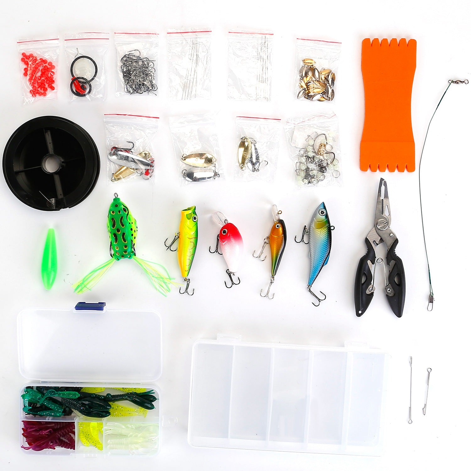 Lure Tackle Box — 383 Pieces, Bass Fishing