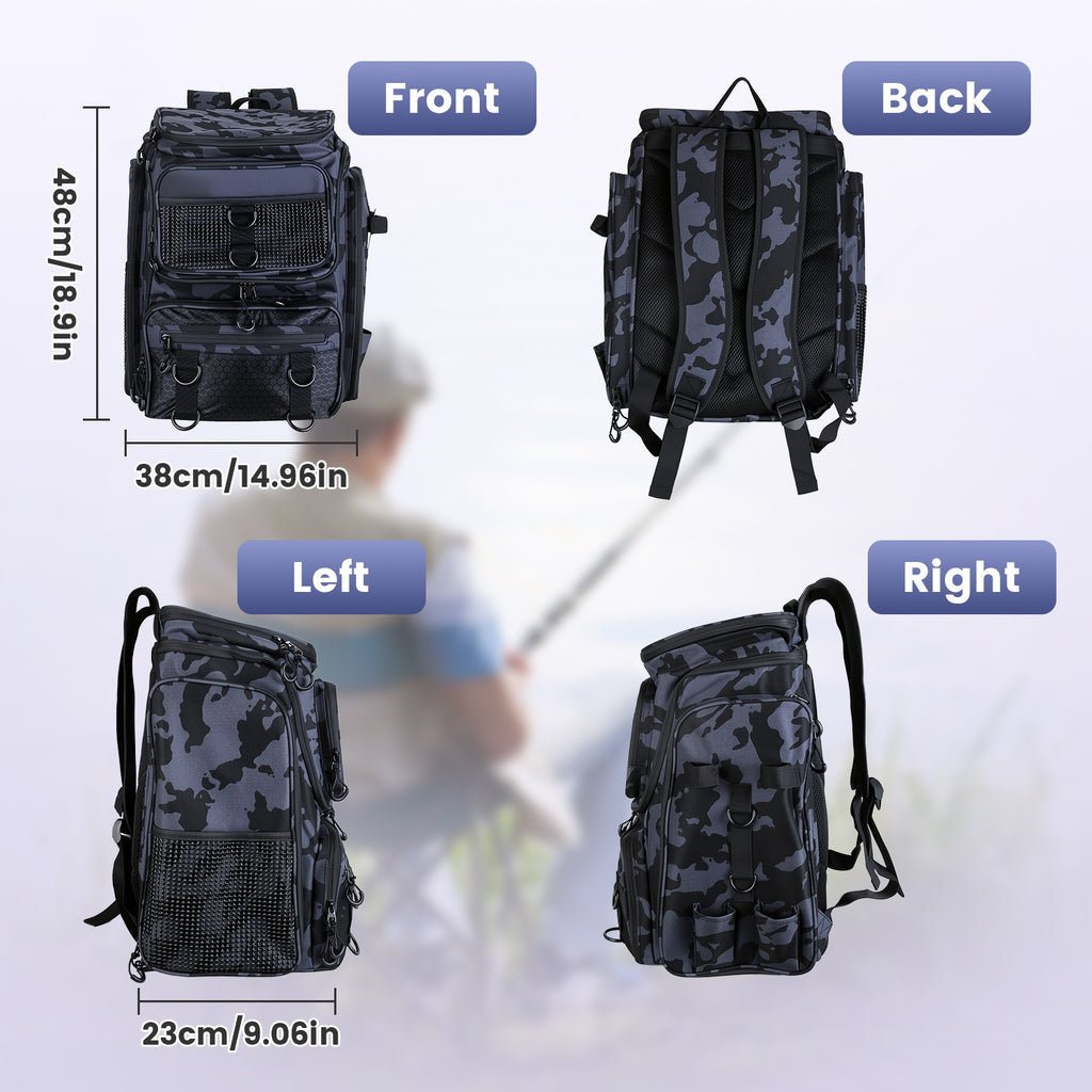 Fishing Backpack — 42L, Large Capacity