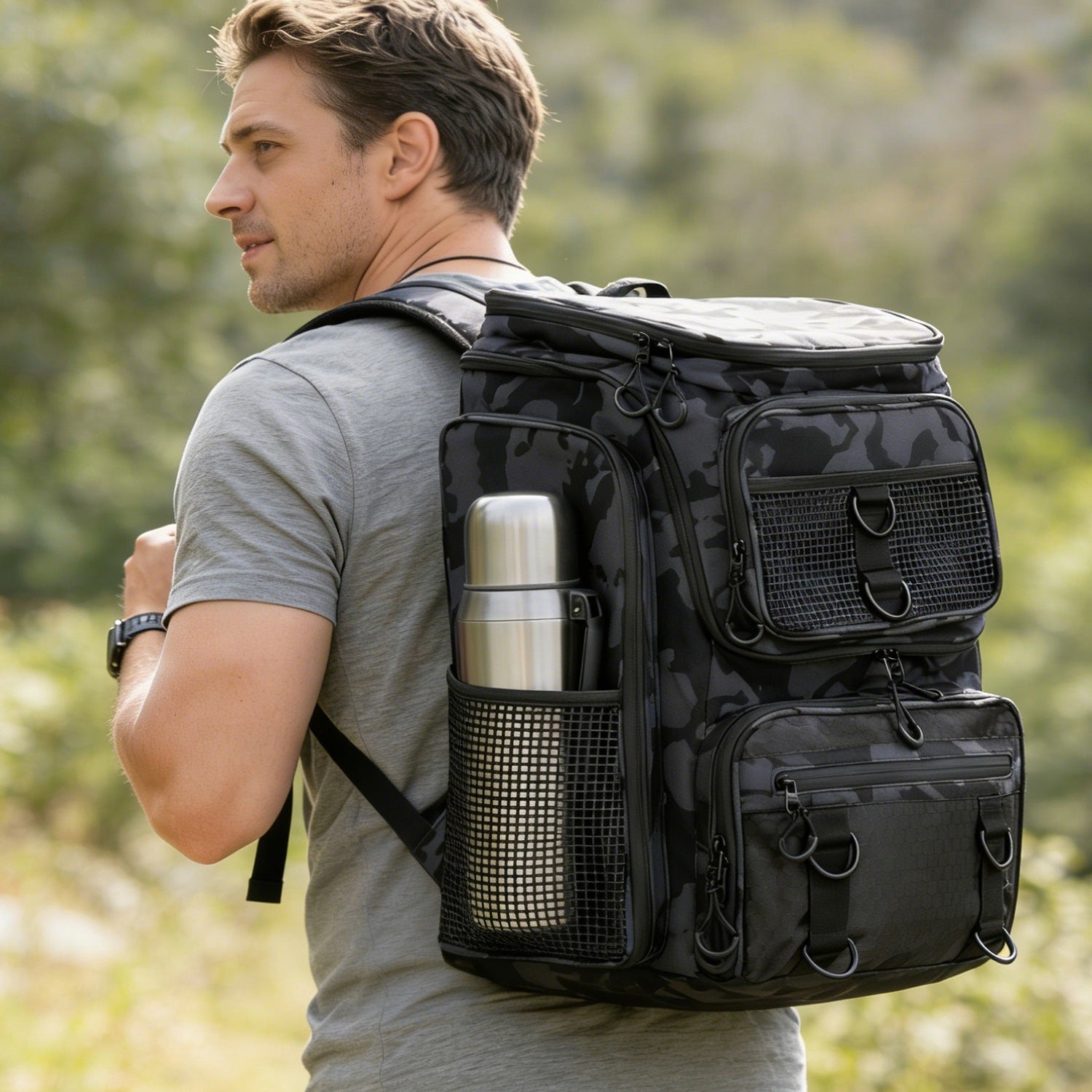 Fishing Backpack — 42L, Large Capacity