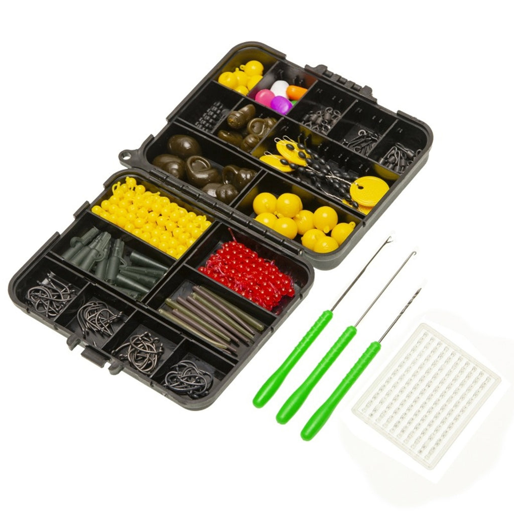 Tackle case with the included baiting needles and stringer laid alongside